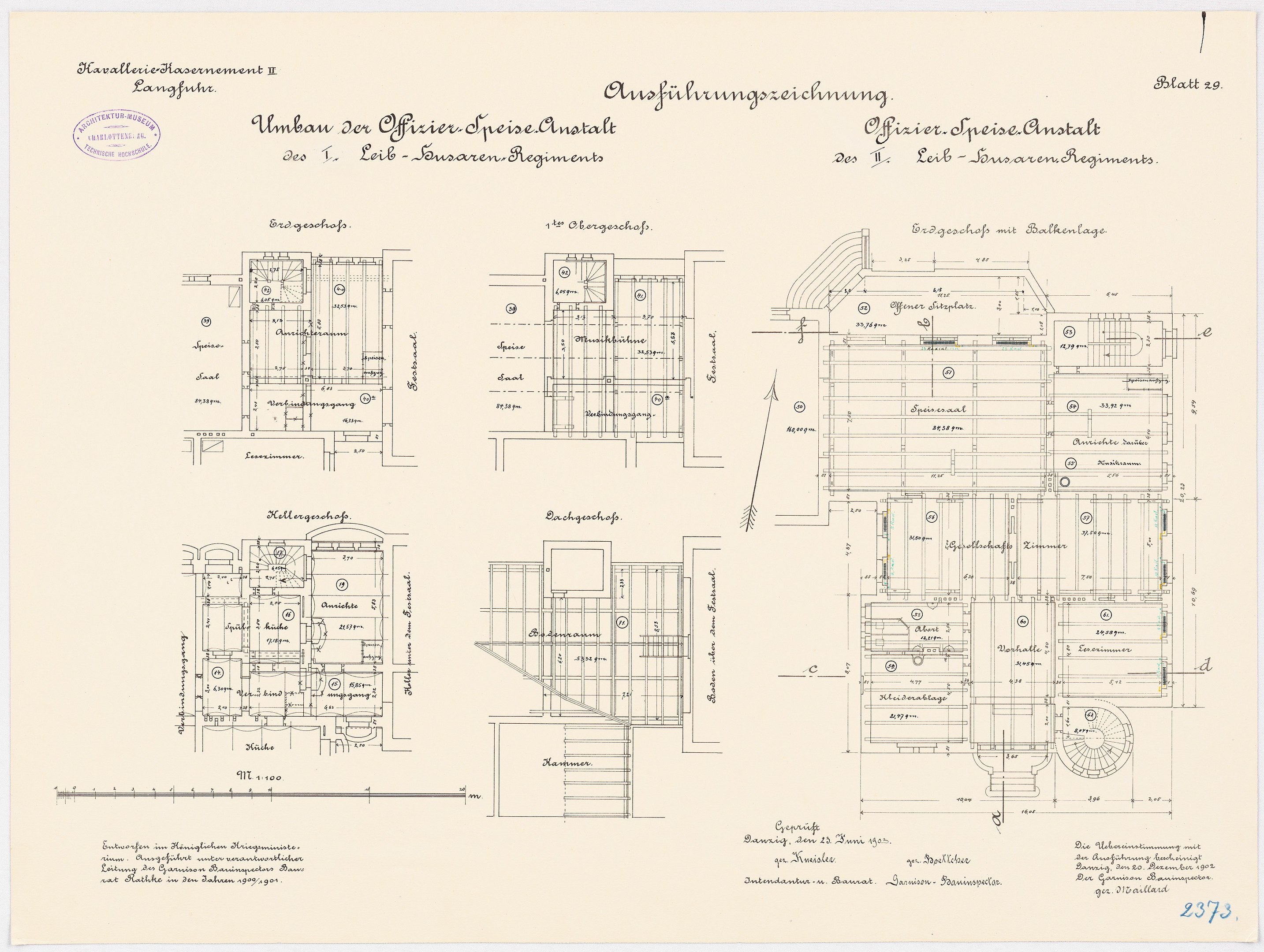 Schwarzer und weißer architektonischer Grundriss des ehemaligen Bundeskanzleramts in der Bundesrepublik Deutschland, der detaillierte Layout-Entwürfe mit Textanmerkungen zeigt.