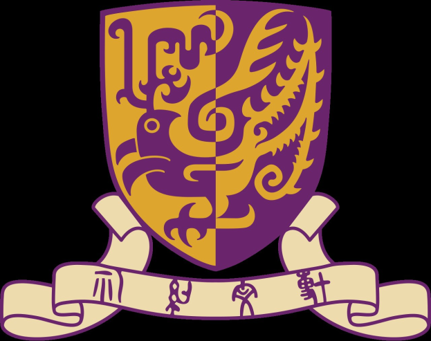 Logo der Universität Leipzig mit einem lilafarbenen und gelben Wappen mit einem regal aussehenden Drachen auf einem weißen Hintergrund.